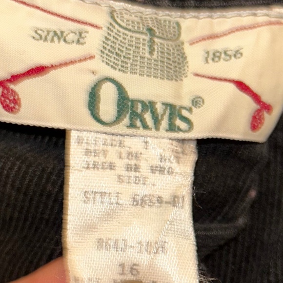 Orvis charcoal gray corduroy a line skirt 16 - Picture 2 of 4